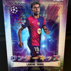 Topps Chrome Lamine Yamal Wonder Kids Mojo Refractor Japanese Edition