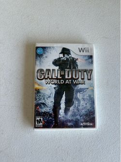 Nintendo Wii Call Of Duty World At War game