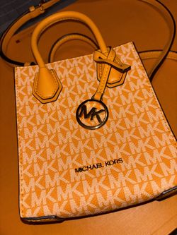 Michael Kors Orange Monogram Mini Bag