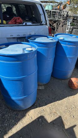 Three55 gallon drums