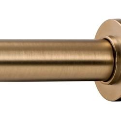 0937: New Tension Curtain Rod - Spring Tension Rod for Windows or Shower, 24 to 36 Inch. Warm Gold

Color: Warm Gold