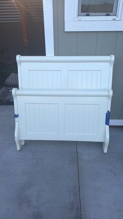 Beautiful  white twin bed