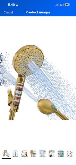 Filtered, Detachable Shower Head