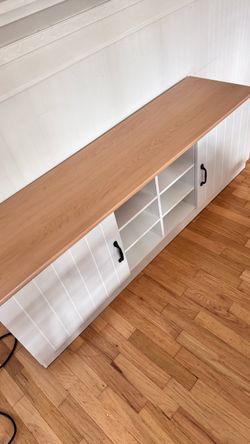 White shoes storage bench