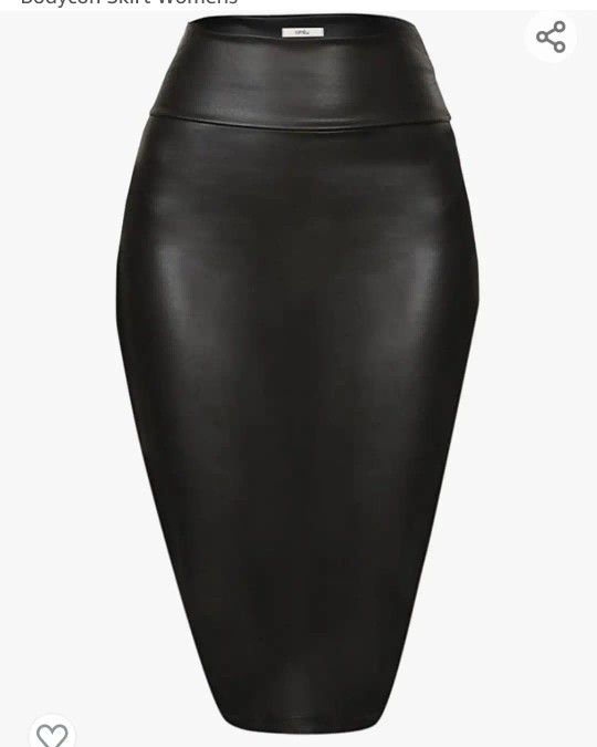 ▪️Simlu▪️
New 🏷 
Faux leather pencil skirt knee length 
Size: S
Stretchy 
