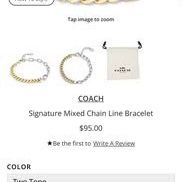 COACH Two Tone bracelet BRAND NEW