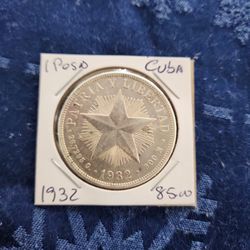 1 Peso Macho Cuba 1932