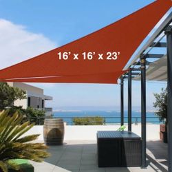 16 x 16 x 23 Sun Shade Screen 16x16x23 Triangle Sunshade