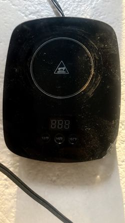 Black Digital Mug Warmer Adjustable Temp