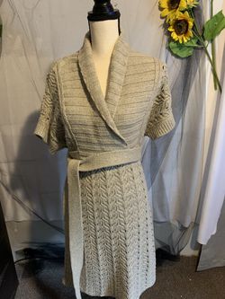 Cardigan Sweater/ Dress with Belt