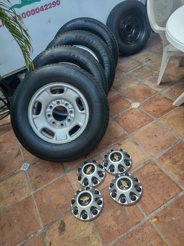 4 Wheel And Tires Tranforse LT Chevy 2500,3500