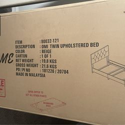 Twin Upholstered Bed