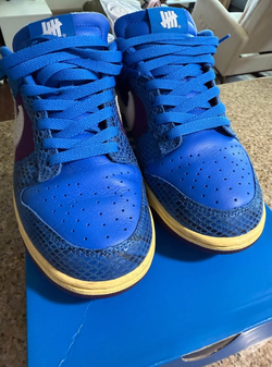 Nike dunk low undefeated 5 on it size 8