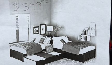 L- shaped Trundle Bed