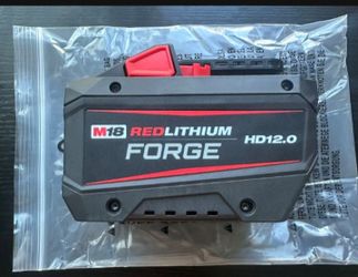 Milwaukee. M18 18V Lithium-lon REDLITHIUM
FORGE HD 12.0 Ah Battery