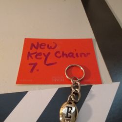 New Silver Tone ELLE Key Chain 