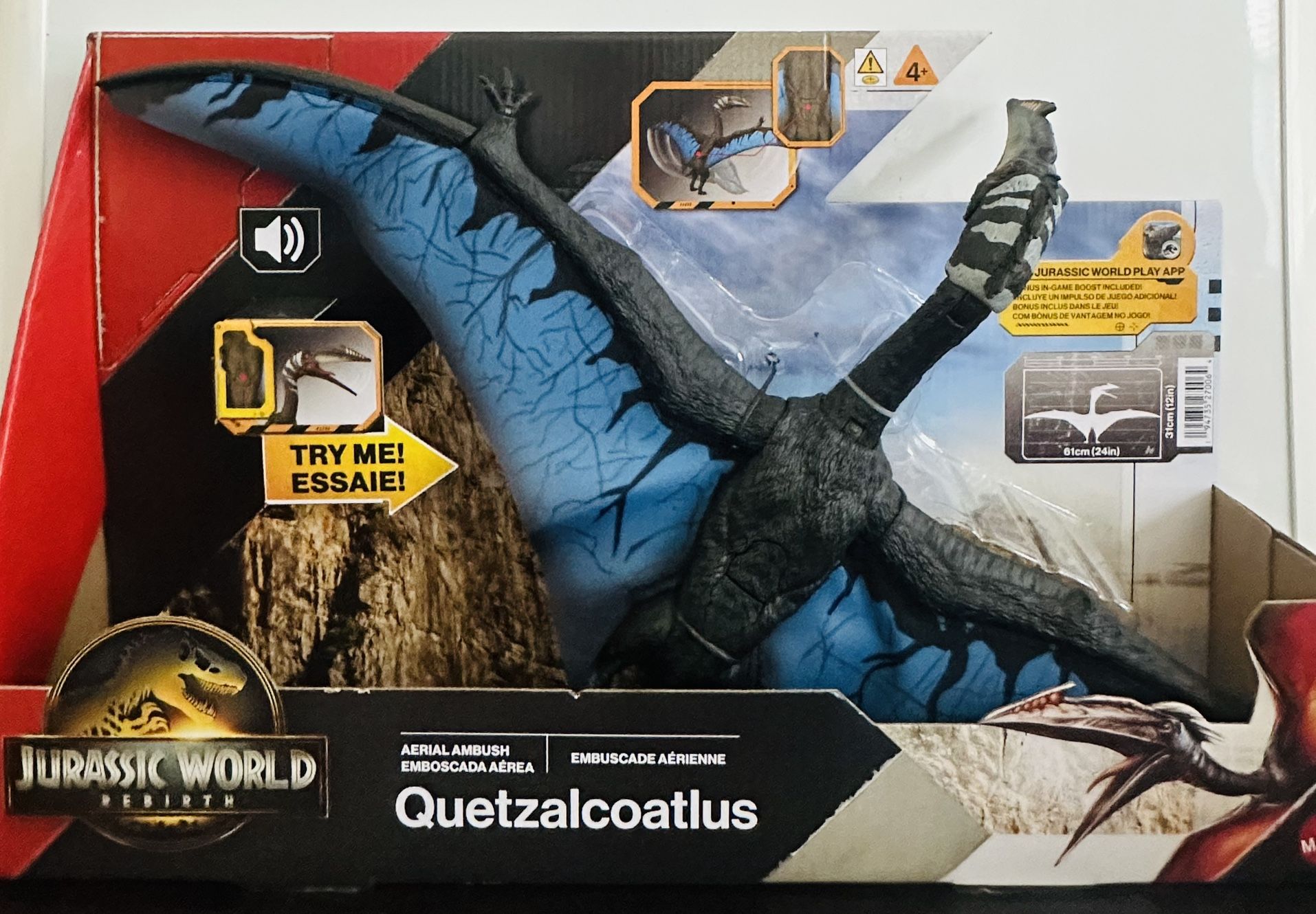 Jurassic World Rebirth Dinosaur Figure (includes free scanning code for free games on Jurassic World App)