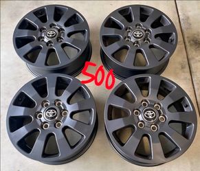 Set of 4 OEM 18" Toyota Land Cruiser Wheels – Gunmetal Gray (Barely Used)