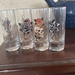 Ed Hardy Shot Glasses