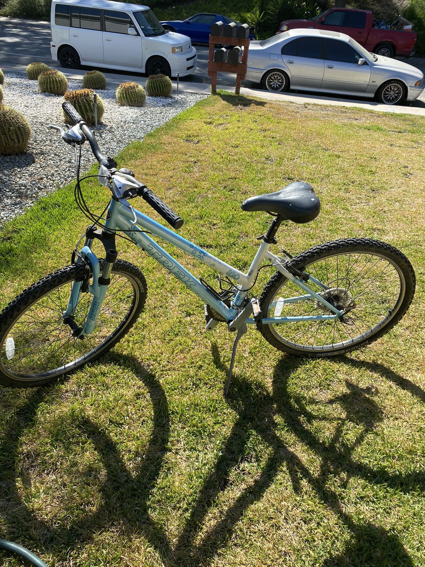 Light Blue Trek Mountain Bike 