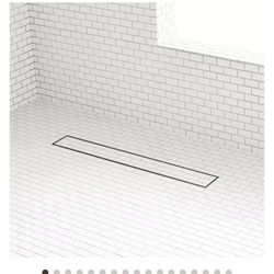Stainless Recessed Tile Linear Floor Drain