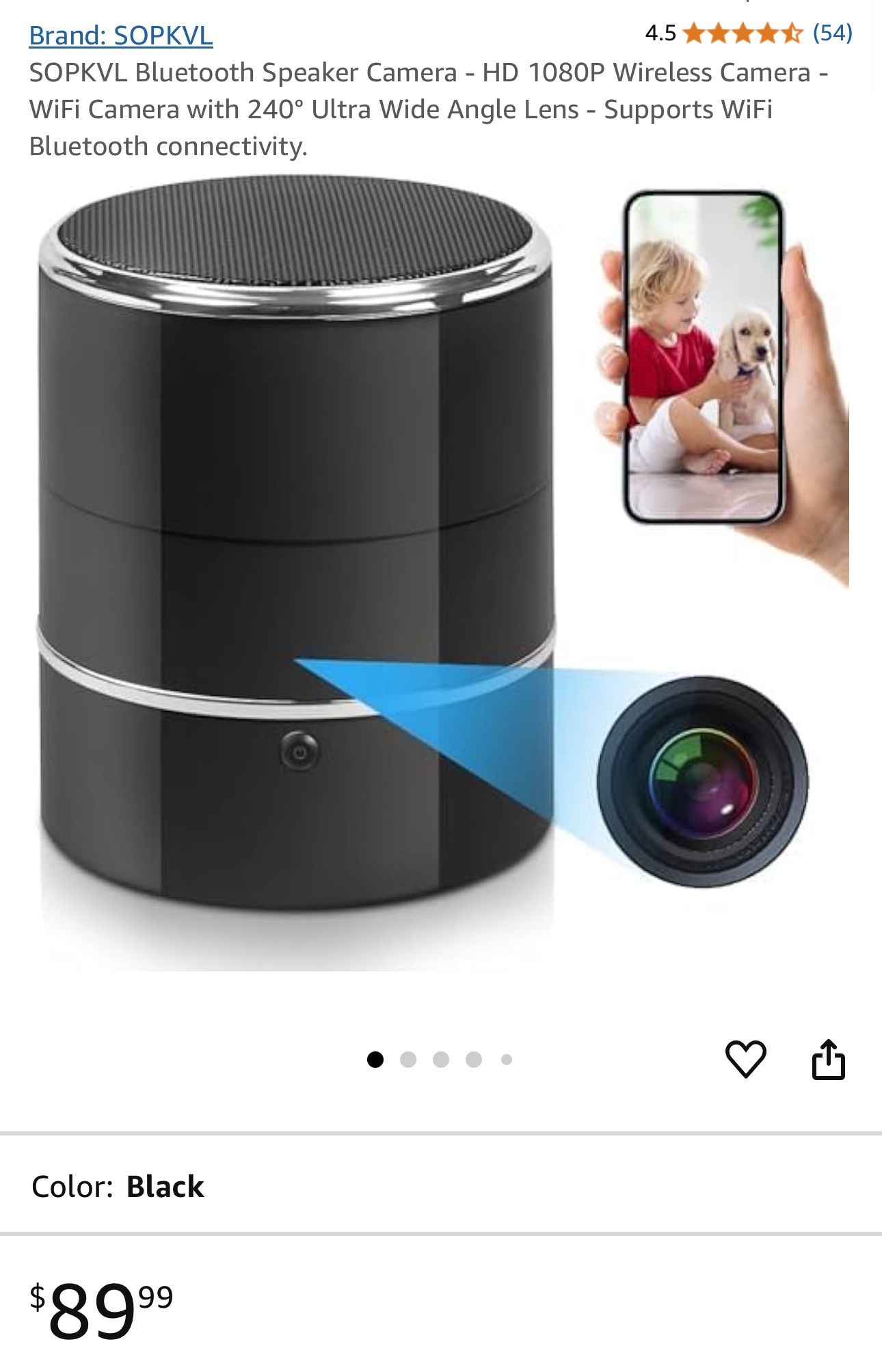 Bluetooth Speaker Camera