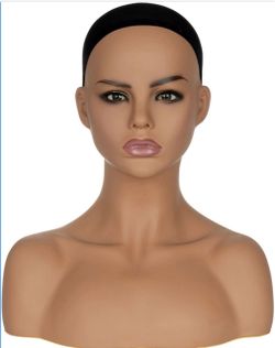 PVC Mannequin Head Model Realistic Bust