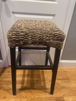 Set Of Two Heavy Duty 30” Seagrass Stools