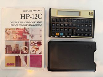 HP 12C Financial Calculator – Excellent Condition – Case + Manual