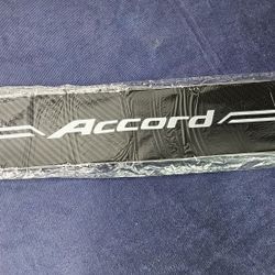 Accord Carbon Fiber Car Door Sill Plate Protector Entry Sticker For Honda 4x