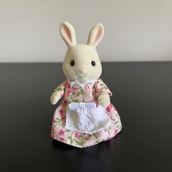Calico Critters Sylvanian Families Bunny Rabbit Mother Mom Floral Dress