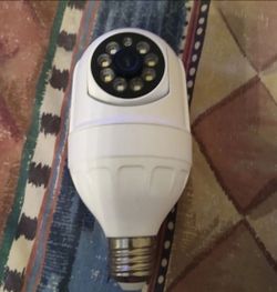 Wifi light bulb security camera