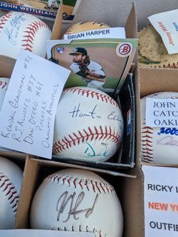 Signed baseballs 