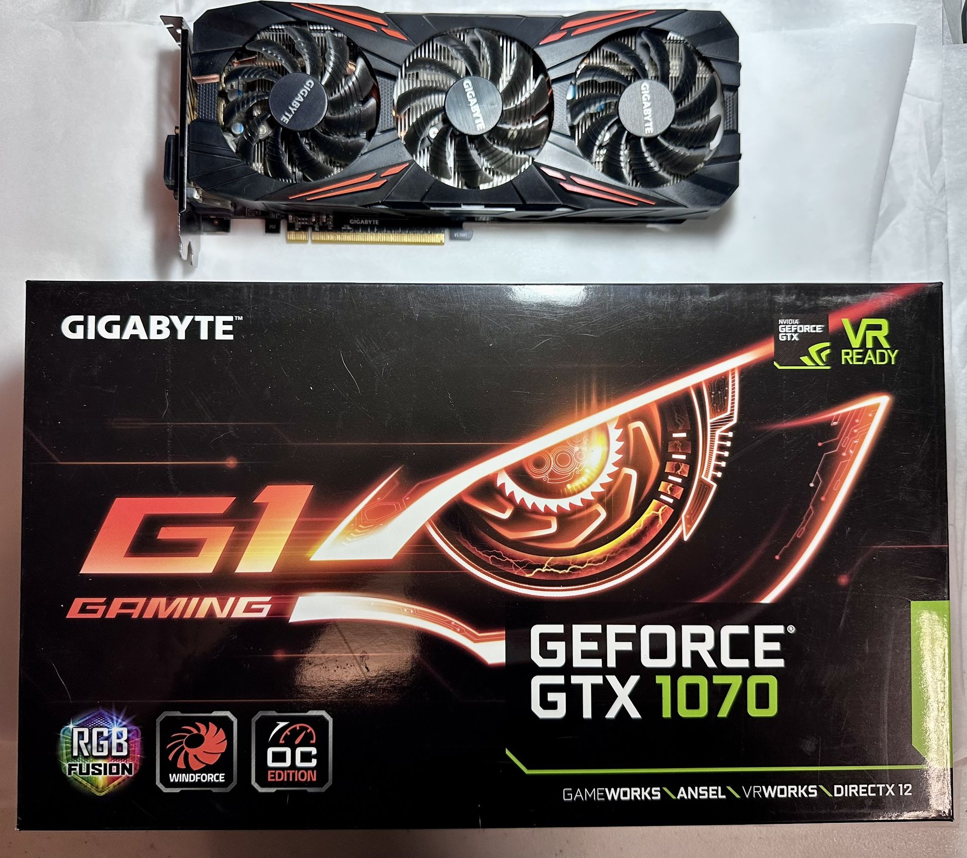 GTX 1070 GIGABYTE G1 GAMING OC EDITION