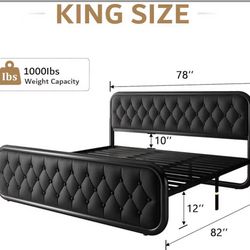 King Size Bed With Mattress 