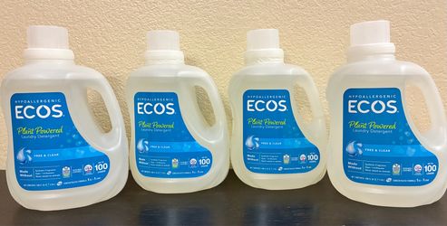 $36 Ecos laundry detergent bundle of 4 - 100 loads each - Temecula