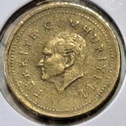 1995 Turkey 5000 Lira Coin