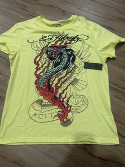 Ed Hardy COBRA FLAME MENS SS TEE Size:M NWT