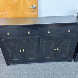 Sideboard Buffet Cabinet with Storage, 55" Large Kitchen Storage Cabinet with 2 Drawers and 4 Doors, Wood Coffee Bar Cabinet Buffet Table Console Cabi