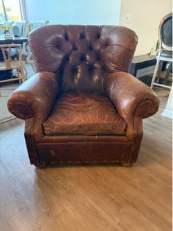 Restoration Hardware Leather Chair