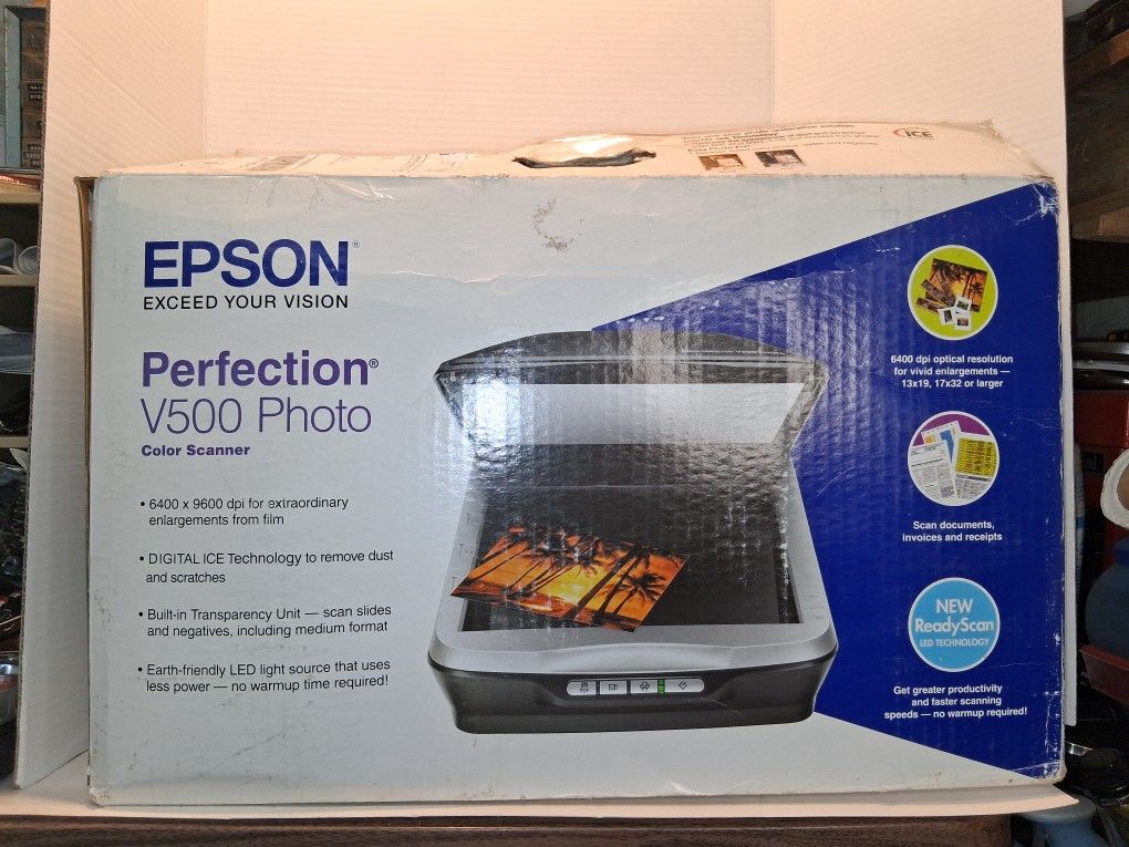 Epson Perfection V500 Photo Color Scanner New