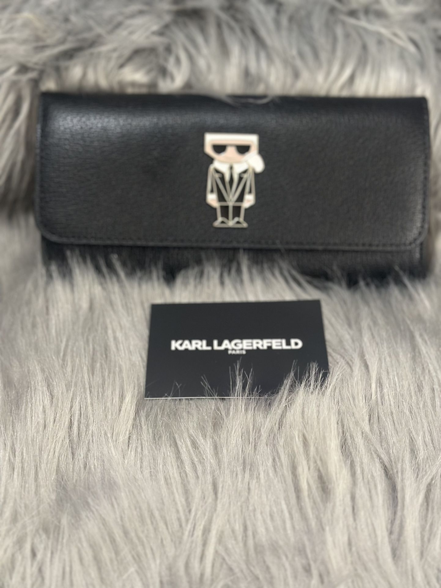KARL LAGERFELD PARIS Maybelle Embellished Long Wallet nwt