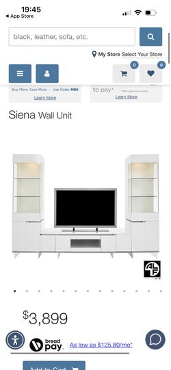 Wall Unit with light italian wood