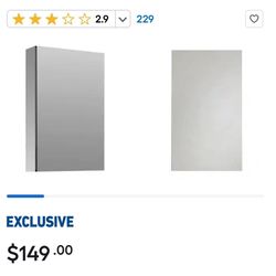 Medicine Cabinet Mirrored 