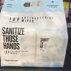 Pk Of 4 Sanitize Wipes 