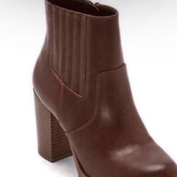 NEW ANA ROCKY DARK COGNAC SIZE 8M BOOTS 