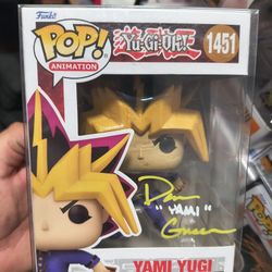 Yugioh Signed Funko And Print 