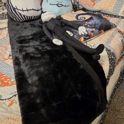 NIGHTMARE BEFORE CHRISTMAS GRIM SALLY / JACK SKELLINGTON 5 PCS. TWIN SIZE BEDDING LOT