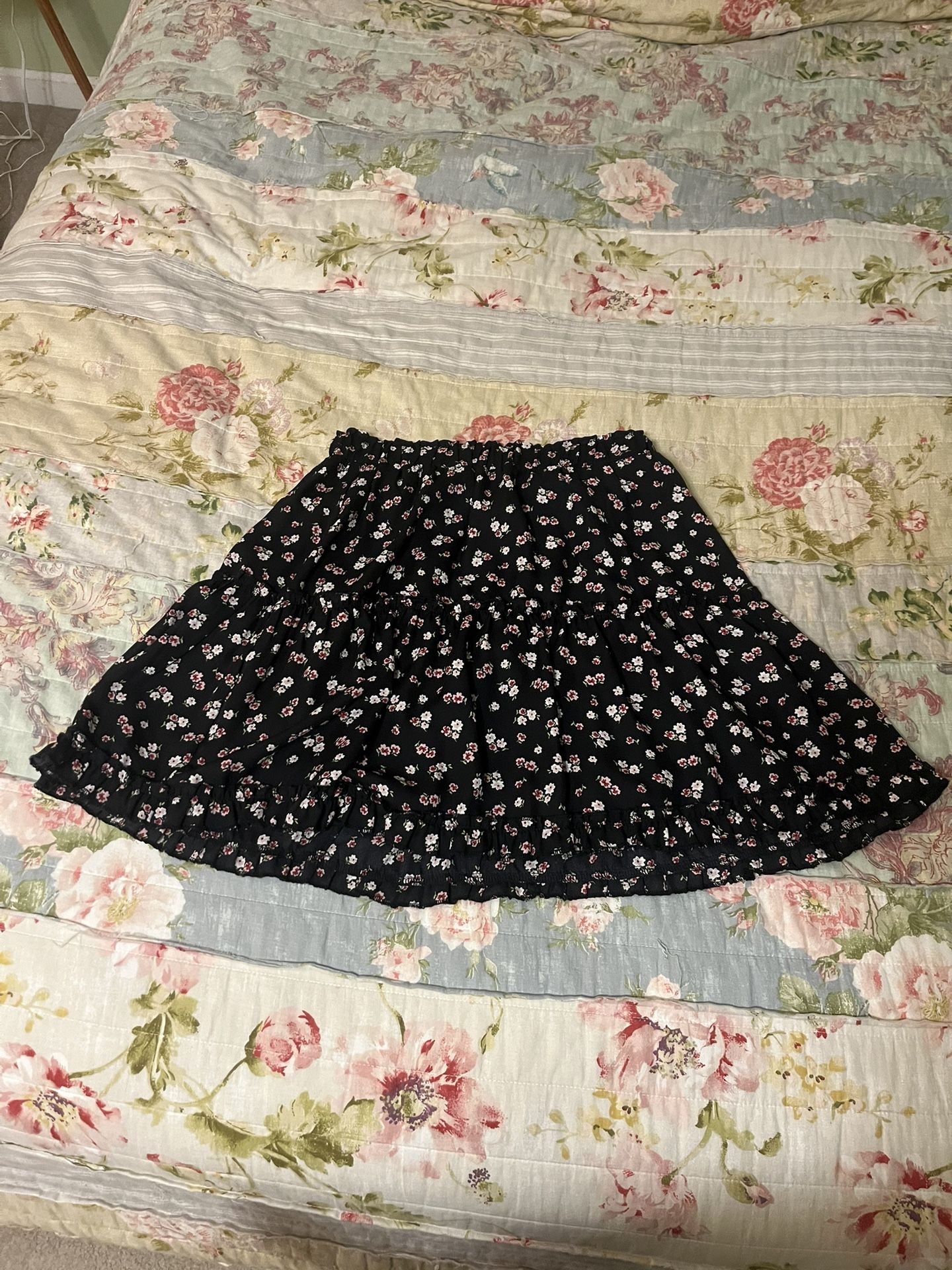 Floral Print Skirt