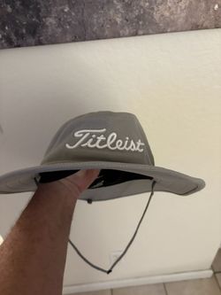 Titleist Pro V1 Foot Joy FJ Tour Sun Hat Golf Aussie Hat Gray Full Brim Bucket